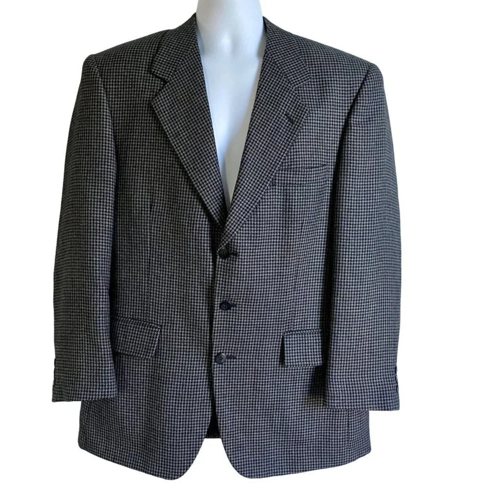 Stafford Options 3 Button Sports Coat Jacket Blazer 42R